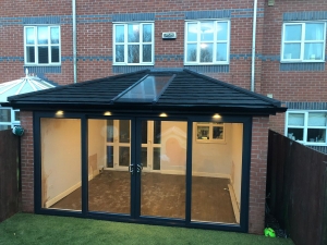 Tile Effect Roof and UPVC Windows & Doors in Anthracite