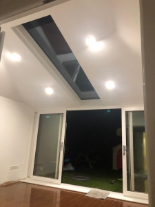 Skylight and White UPVC Windows & Doors in White